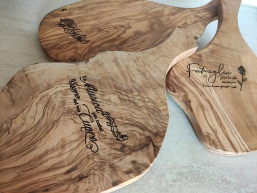 Tagliere ulivo personalizzato - tagliere,
