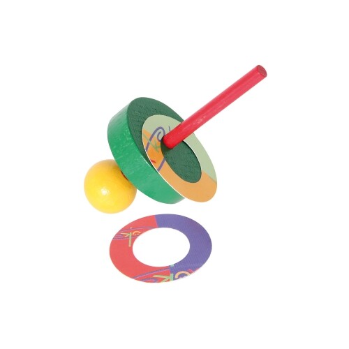 Trombetta legno con dischi - trombetta,