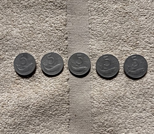 Monete lire italiane del - 5,