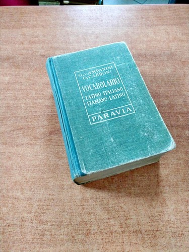 Vocabolario latino italiano - vocabolario,