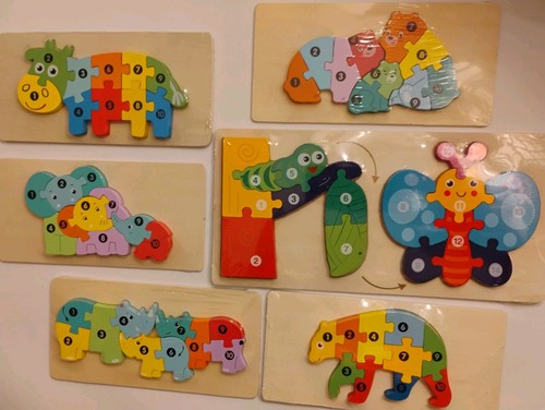 Puzzle legno per bambini - legno,
