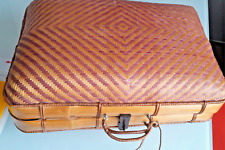 VALIGETTA BORSETTA VIMINI MIDOLLINO PAGLIA FINE ANNI 70 INTRECCIATA