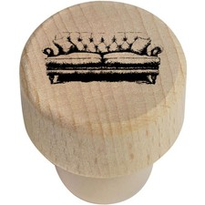 Tappo bottiglia/sughero in legno 19 mm 'Divano antico' (BS00031069)