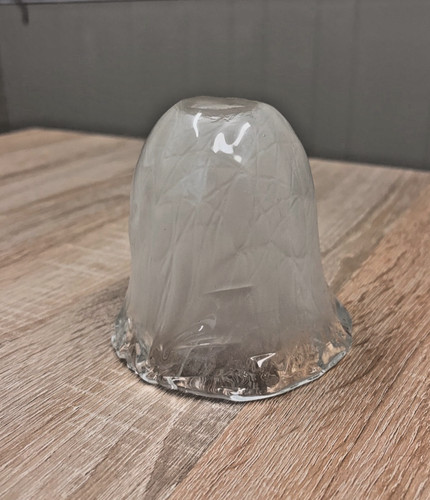 Paralume lampada vetro inciso