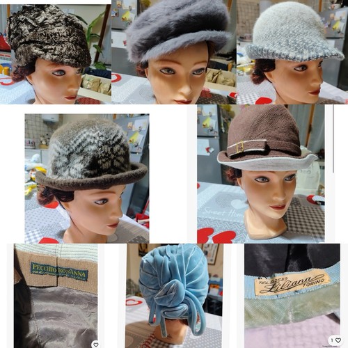 Lotto cappelli vintage da - ,