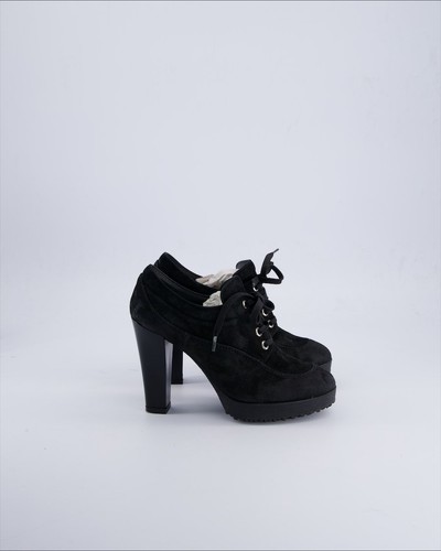 Stivaletto hogan camoscio nero - stivaletto,