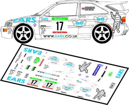 Decals ford escort - decals,