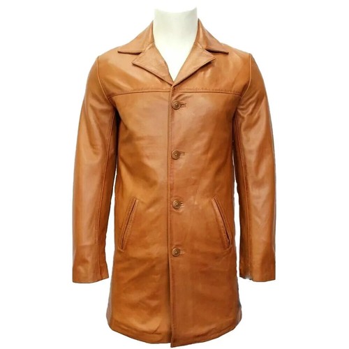 Trench coat uomo marrone 100%