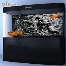 Poster sfondo acquario drago rilievo PVC 3D pesci serbatoio decorazioni paesaggio