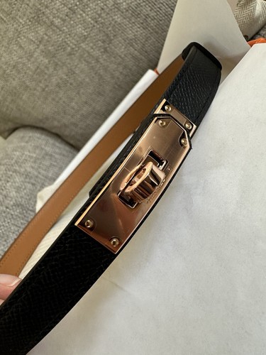 New hermes black epsom rose - new,