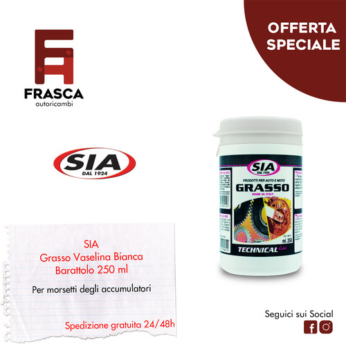 Grasso vaselina bianca filante - grasso,