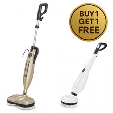 VM6 Scopa a Vapore 10 in 1 + Spazzola di Pulizia 450RPM Gratis | Set Scopa Rotante