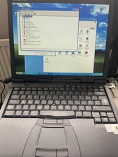 Dell latitude CPX laptop con porta parallela, porta seriale Rs232, Windows XP