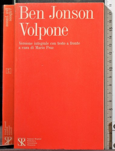 Volpone ben jonson - jonson., sansoni