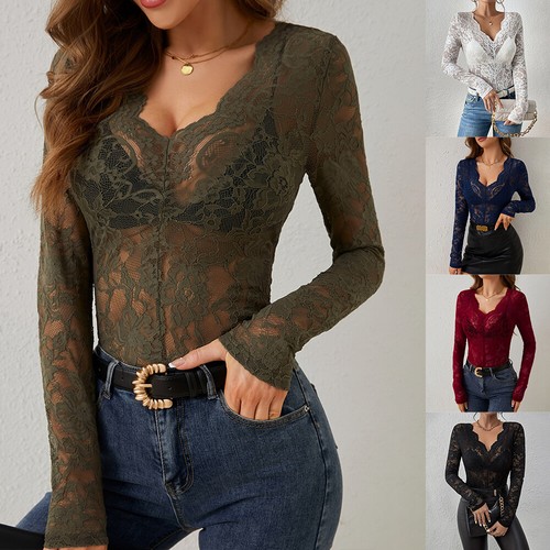 Shirt donna sexy pizzo - t-shirt,