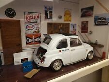 Diorama 1:18 garage 1/18 Garage Privato Fiat 500 Abarth 595