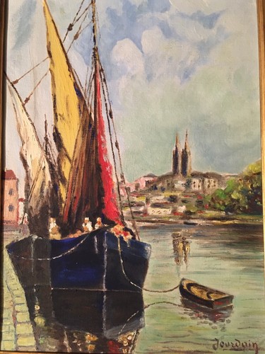 Quadro olio pannello in - su,