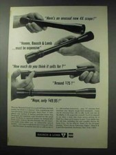 Pubblicità 4x Scope Bausch & Lomb Balfor A 1964 - insolita