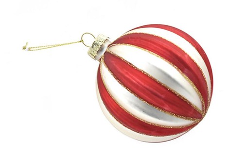 Palla natale vetro 8cm - palla,