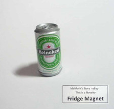 HEINEKEN Lattina Birra Edizione Limitata MAGNETE FRIGO Novità Indonesia 1,25" Resina 