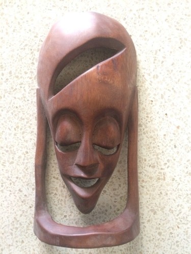 Maschera legno personaggio - maschera, in