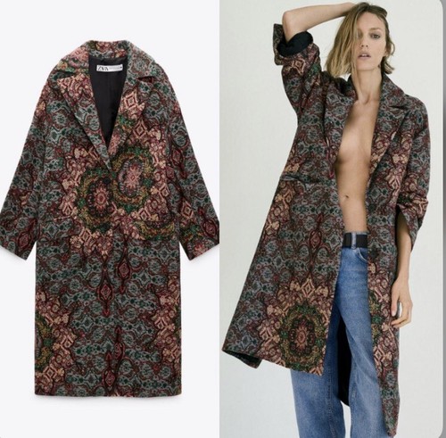 Cappotto lana jacquard