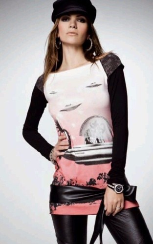 Denny rose maglia miniabito - rose,