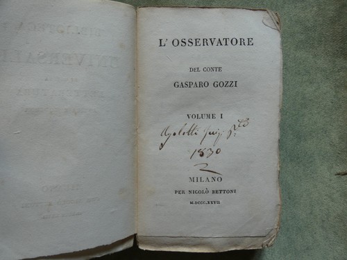 Gasparo gozzi osservatore - gasparo,