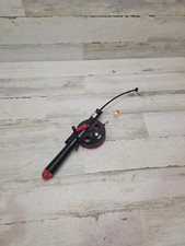 Canna e mulinello vintage Normark Bumerang pesca sul ghiaccio in linea Teho 2 Made in Finland