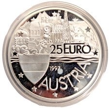 1997 Austria 25 Euro Silver
