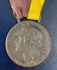 Medaglia 1922 Per Roma Imperiale.perfetta.bronzo. Rara.34mm. Nastro Vecchio