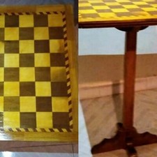 Scacchiera legno tavolino - scacchiera, a