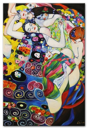 Gustav klimt 90x60cm dipinto - klimt,