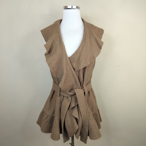 Zara gilet lana con volant