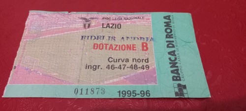 Biglietto calcio lazio fidelis - calcio,