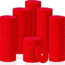 100 Pezzi Bobina per Macchina da Cucire Pin Feltro Pad Rosso Feltri Filo... 
