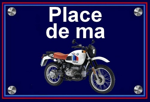 Plaque place bmw r - de,