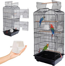Gabbia Voliera per Uccelli, Pappagalli Inseparabili, Parrocchetti, Volatili, Tet