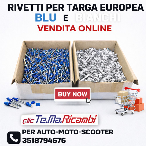 500 rivetto rivetti targa - rivetto, auto