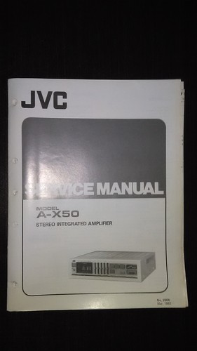 Jvc x50 manuale servizio - a-x50,