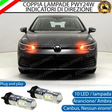 COPPIA LAMPADE LED PWY24W VW GOLF 8 VIII CANBUS LED FRECCE ANTERIORI NO ERRORE