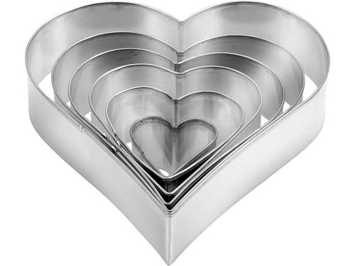 Tagliabiscotti cuore - cuore, in