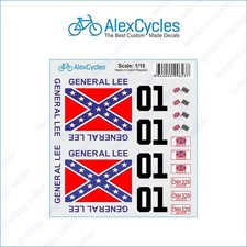 Adesivo General Lee 1:18 per RC Car Tamiya HPI The Dukes of Hazzard