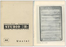 UNCINI, Giuseppe. Brochure di mostra. Galleria d'Arte Studio 3Bi, Bolzano 1973