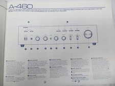 Istruzioni per Ampli YAMAHA Mod.A 460