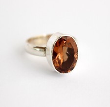 Alessandrite Sint. Anello Cambia Colore 925 Argento Rosso - Verde Gioielli