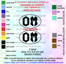 coppia Adesivi OM camion