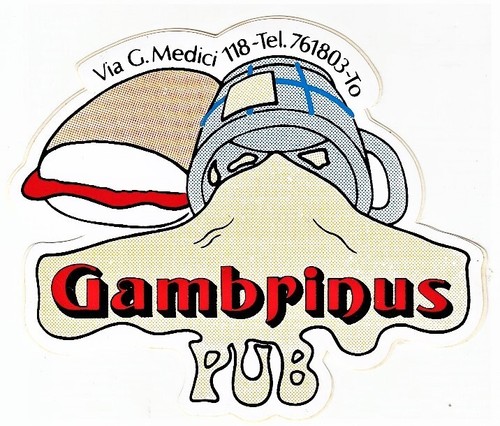 Adesivo gambrinus pub torino - ,