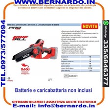 MINI SEGA DA POTATURA ELETTROSEGA A BATTERIA AL LITIO BRUSHLESS M-MSB18
