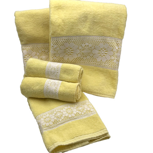Set asciugamani bagno vintage